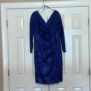 Royal blue sequences semi formal
